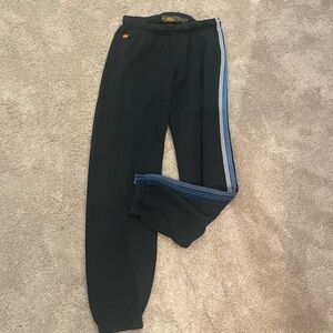 AVIATOR NATION 5 STRIPE BLUE SWEATPANTS